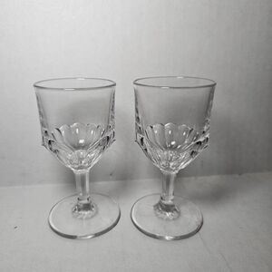 Set Of 2 Small 4" Glasses Shot Cordial Barware Stemmed